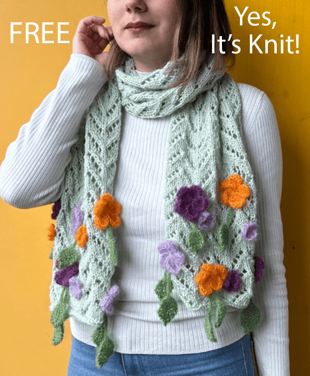 Free Sylvie Scarf Knitting Pattern