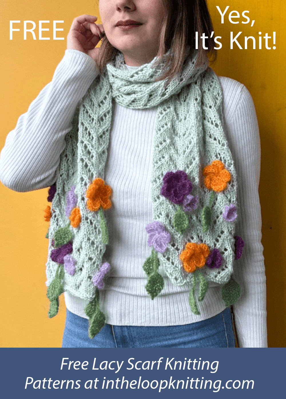 Free Sylvie Scarf Knitting Pattern