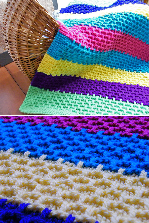 Knitting Pattern for Easy Synchiropus Baby Blanket