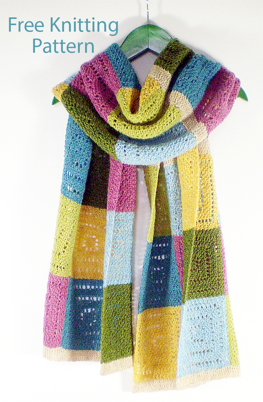 Syrian Squares Shawl Knitting Pattern