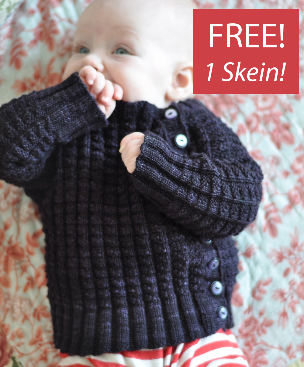 Free One Skein Baby Knitting Pattern Tadpole's Sweater