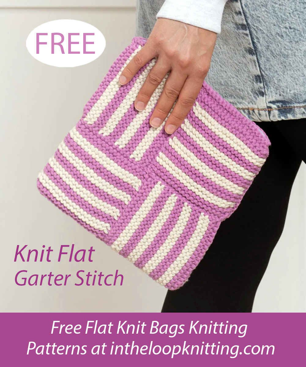 Free Take a Turn Zippered Pouch Knitting Pattern