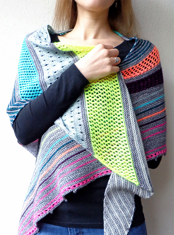 Scrap and Stash Yarn Shawl Knitting Patterns - In the Loop ...