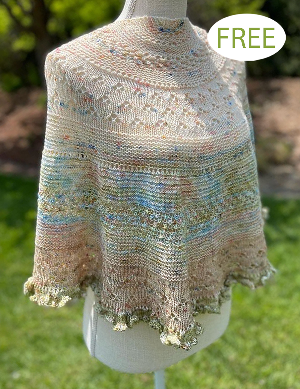 Free Tales of the Garden Shawl Knitting Pattern