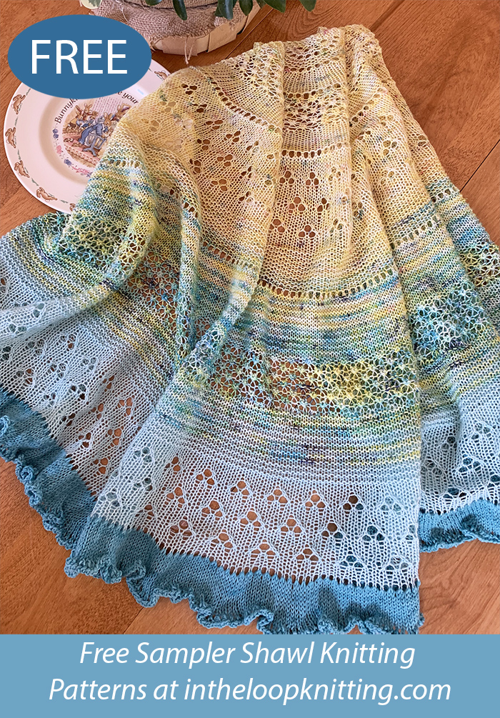 Free Tales of the Garden Shawl Knitting Pattern