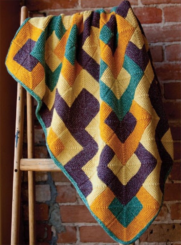 Free Knitting Pattern for Tamarix Quilt Afghan