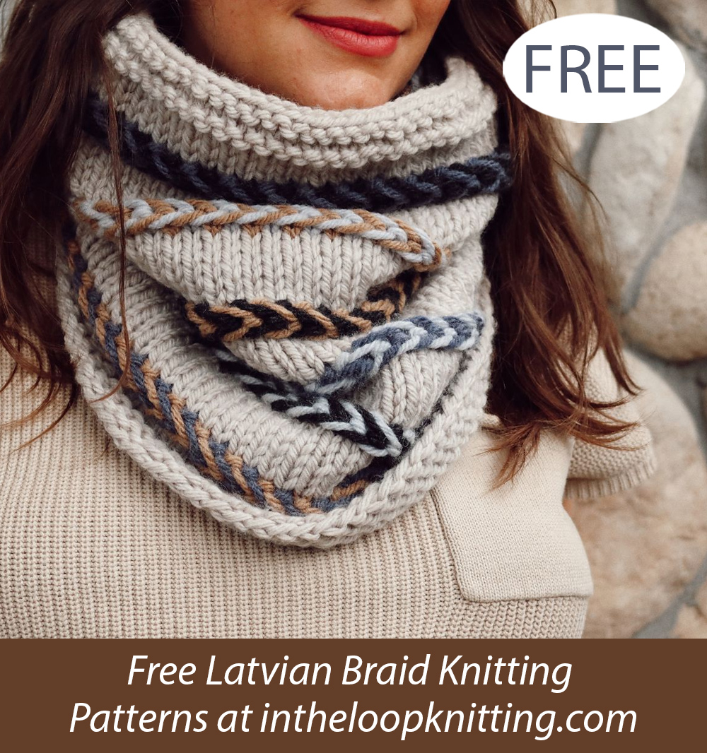 Free Tango Braided Cowl Knitting Pattern