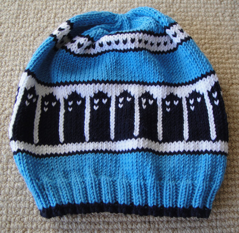 Knitting Pattern for T.A.R.D.I.S. Slouch Beanie 