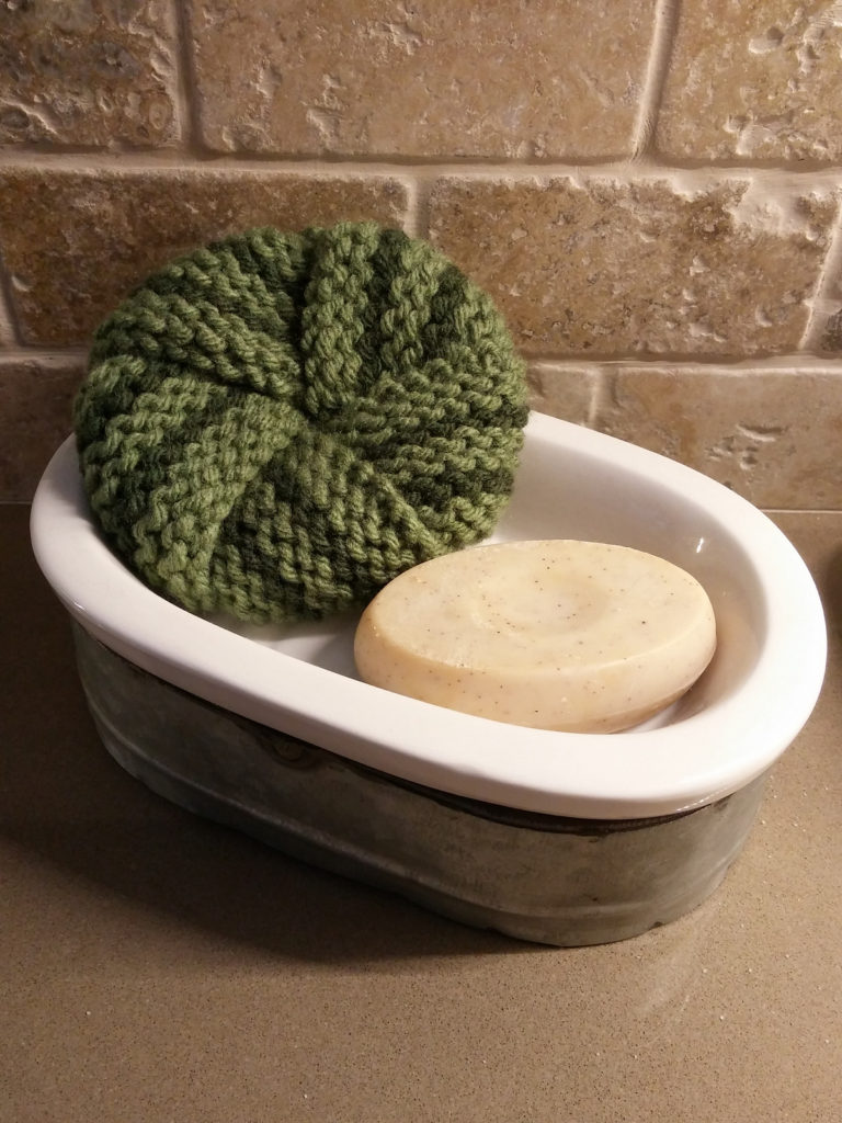 Free Knitting Pattern for Tawashi Knot Scrubber