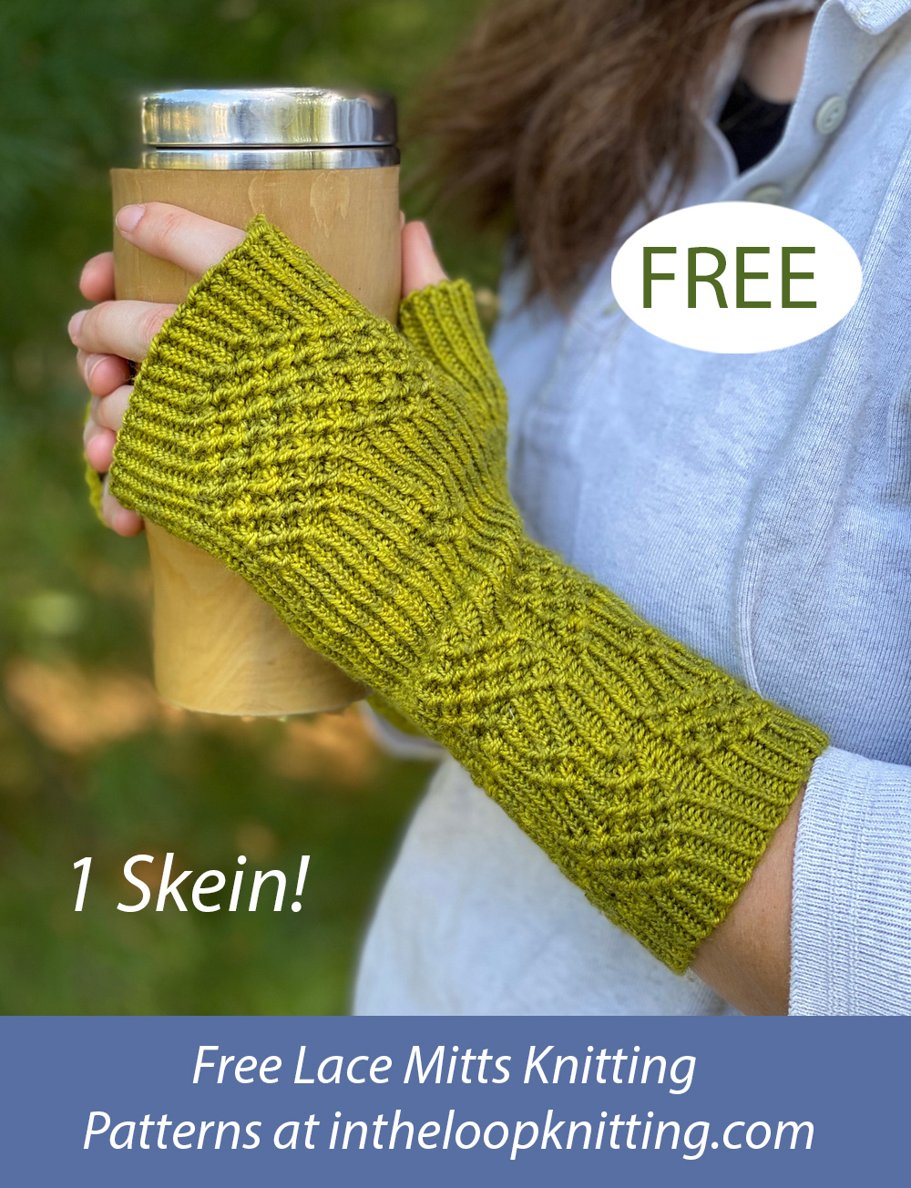 Free Tea and Crumpets Mitts Knitting Pattern Twisted Stitch Mitts