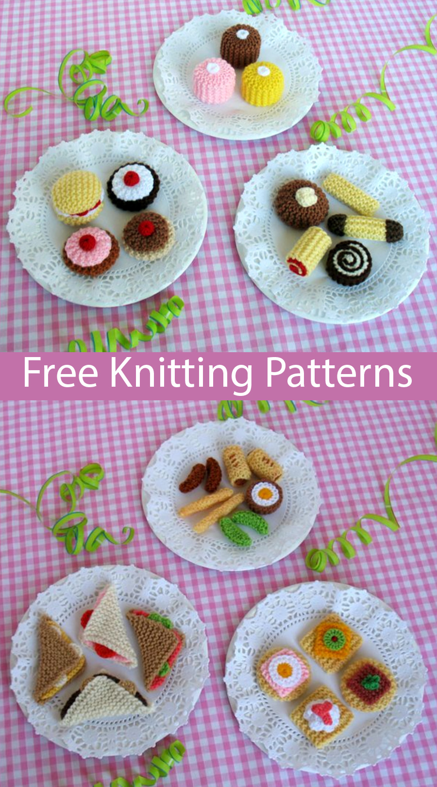 Free Tea Party Treats Knitting Pattern