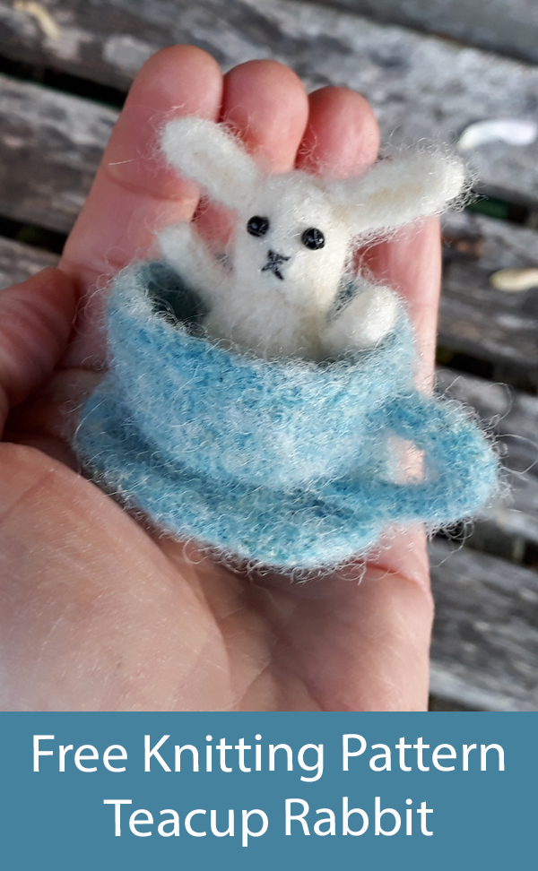 Free Bunny Knitting Pattern Teacup Rabbit