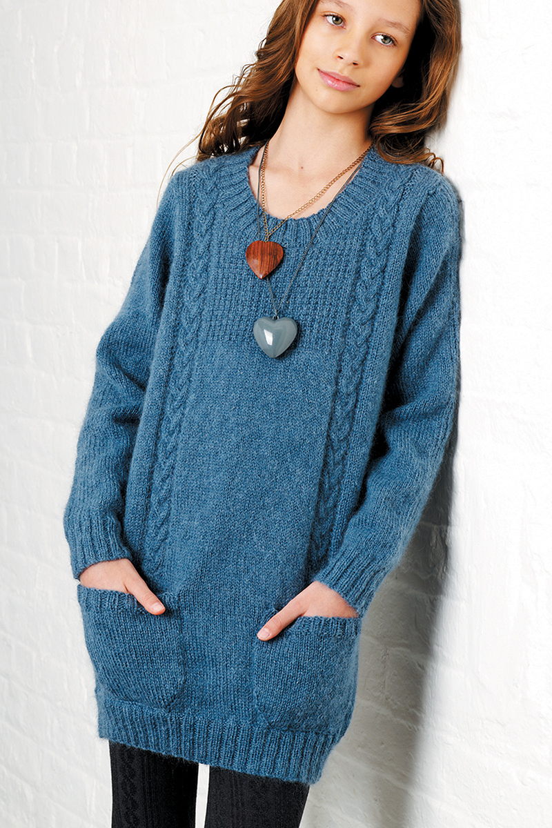 Teagan Long Sweater Knitting Pattern