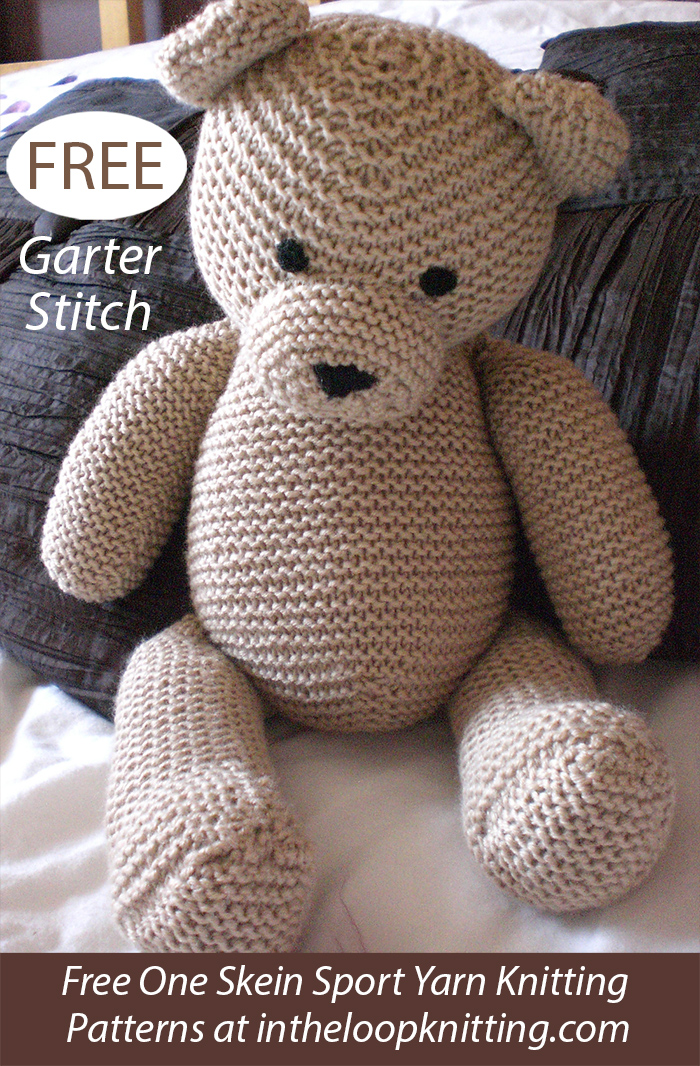 Free Teddy Bear Knitting Pattern