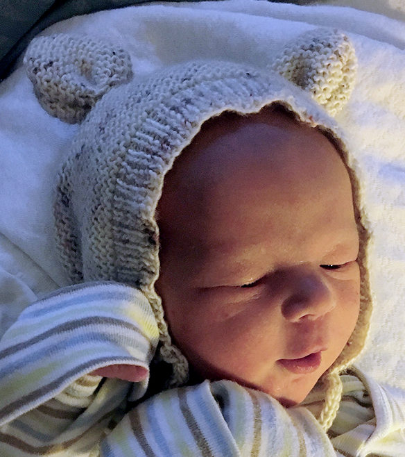 Free Knitting Pattern for Bearly Bonnet