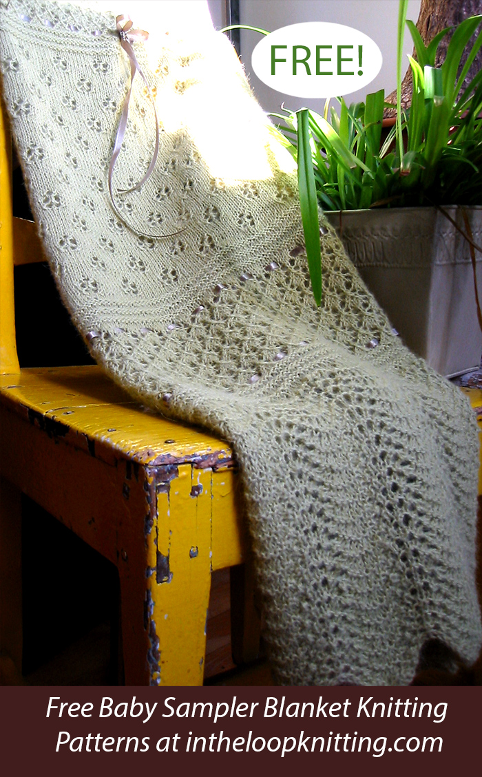 Free Easy Knitting Pattern for Snow Lace Baby Blanket