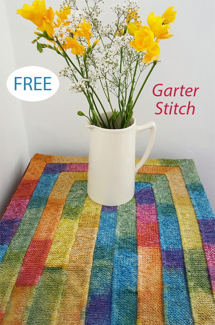 Free Knitting Pattern Ten Stitch Rectangle