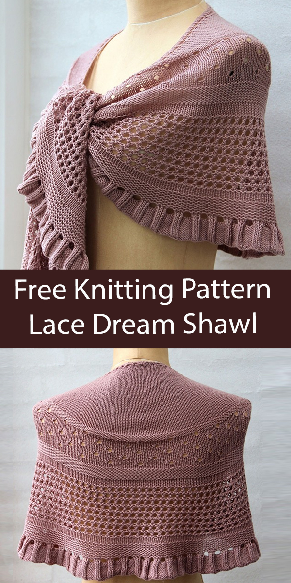 Free Shawl Knitting Pattern Tencel Dream Shawl