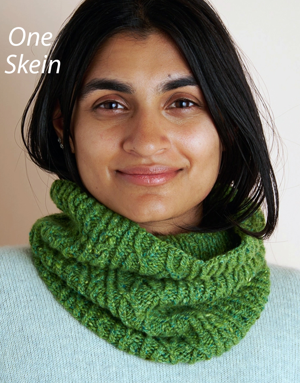 Free One Skein Tendril Cowl Knitting Pattern