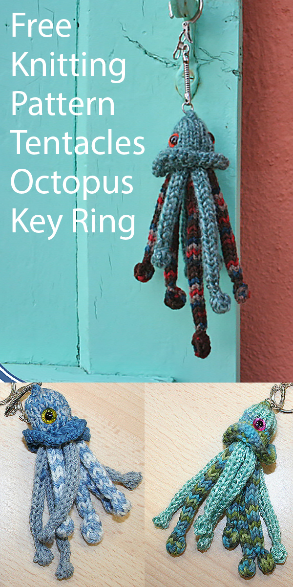Octopus Free Knitting Patterns Tentacles! Keyring Toys