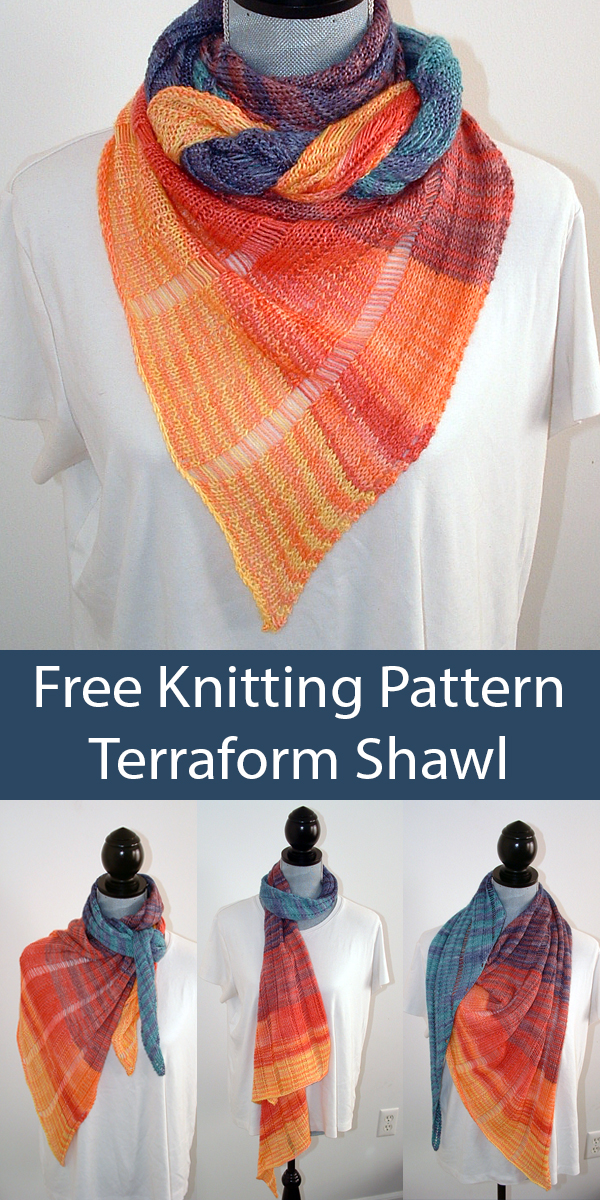 Terraform Shawl Free Knitting Pattern