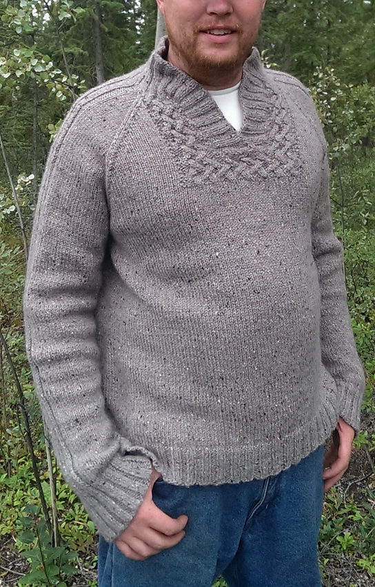Adults Mens Cardigan Collared Knit Pattern Two Pockets Full Zip Denim Beige 515 