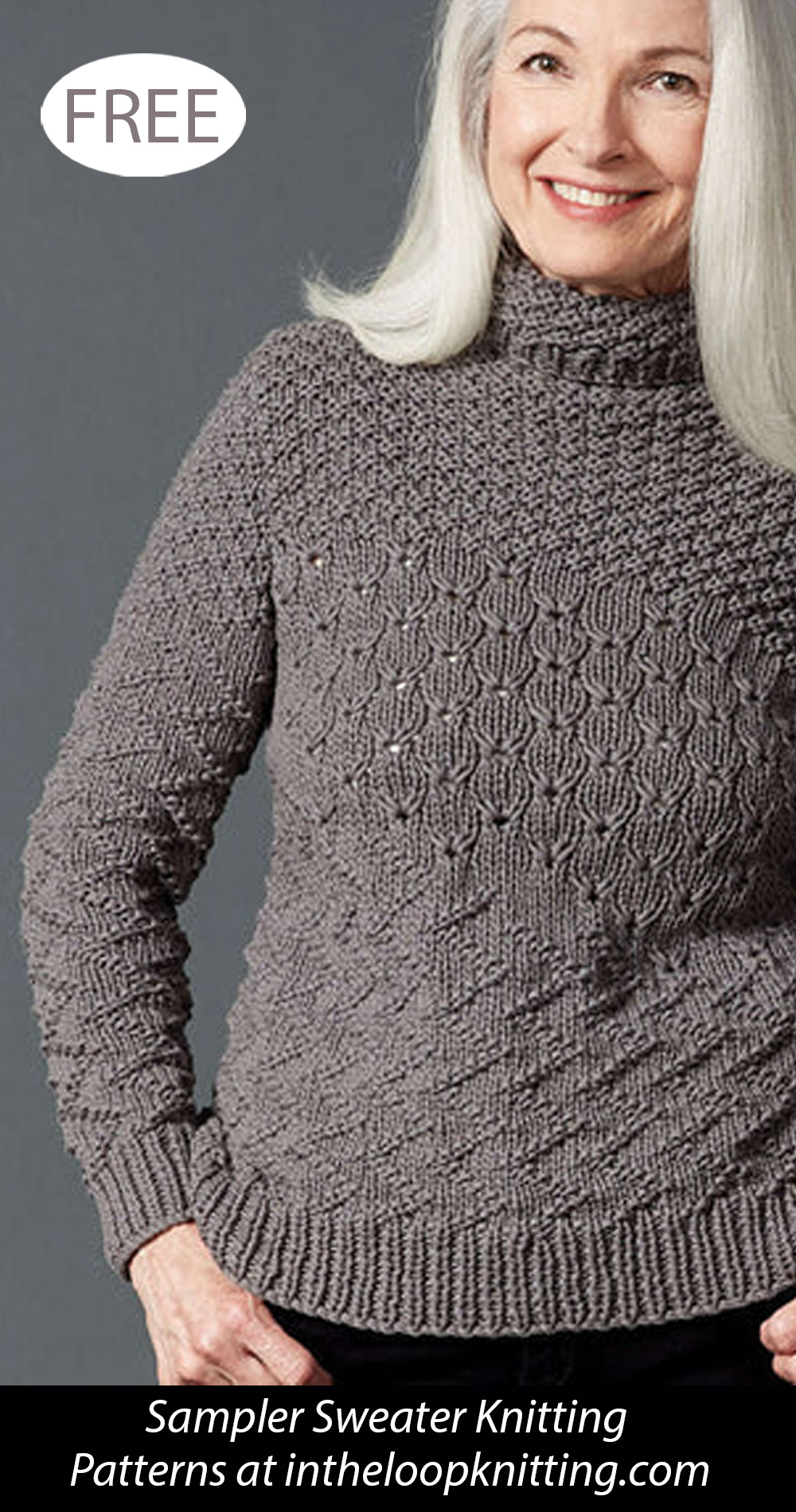 Free Knitting Pattern Texture Mix Knit Tunic