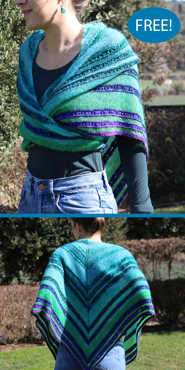 Free Knitting Pattern Texture Wrap Shawl