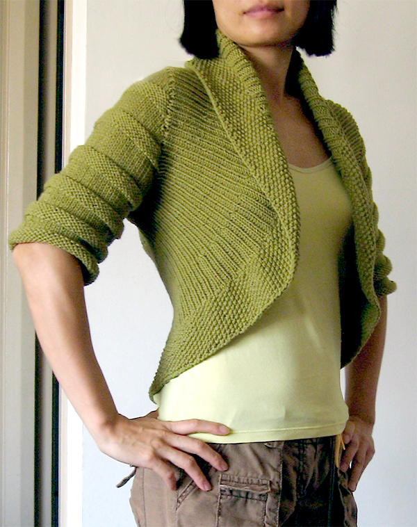 Curved Edge Cardigans Knitting Patterns- In the Loop Knitting