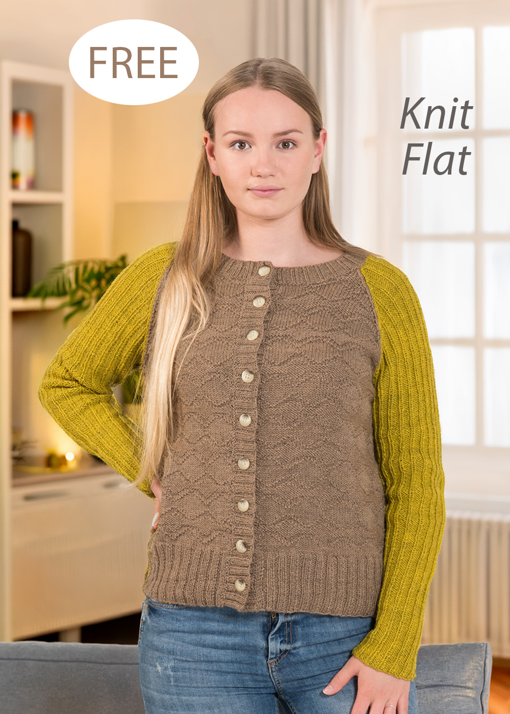 Free Knitting Pattern Textured Pattern Cardigan