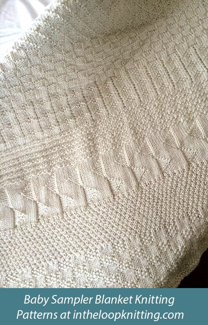 Textured Stripe Baby Blanket Knitting Pattern