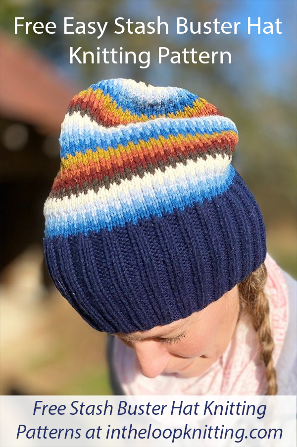 Free Stash Buster Hat Knitting Pattern