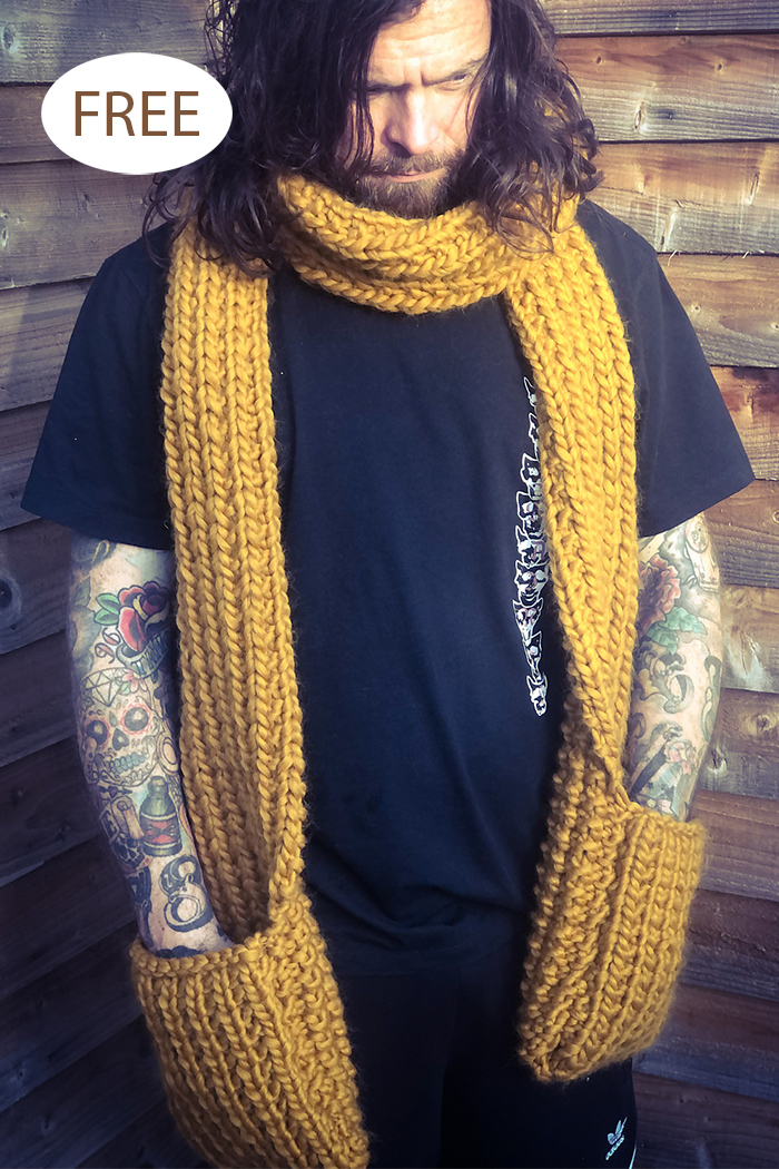 Free Pocket Scarf Knitting Pattern