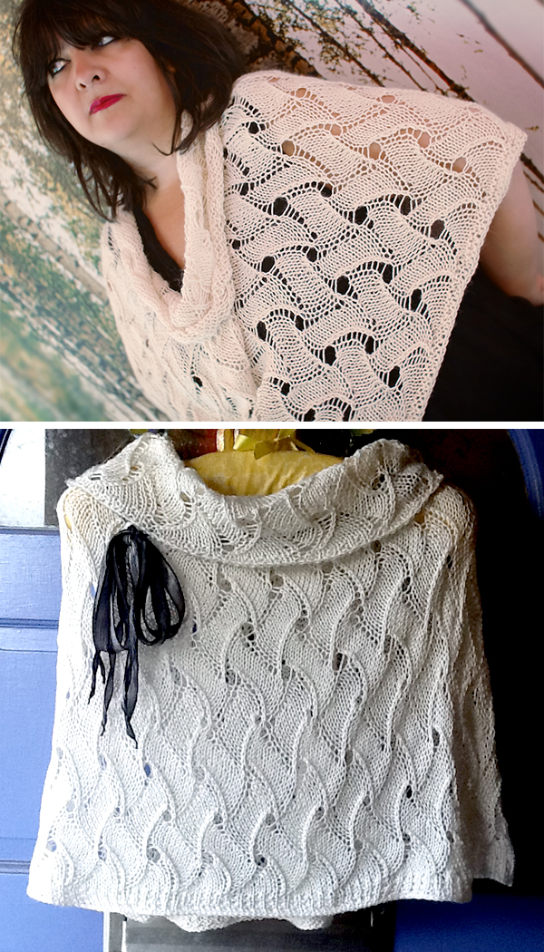 Knitting Pattern for The Royal Wave Capelet