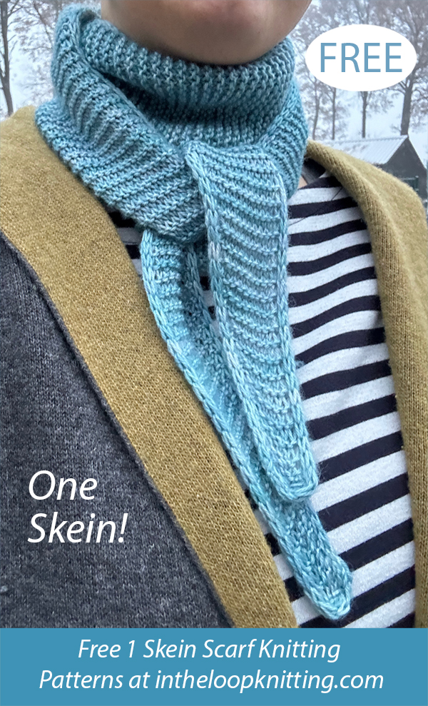 Free One Skein The Simple Thing Scarf Knitting Pattern