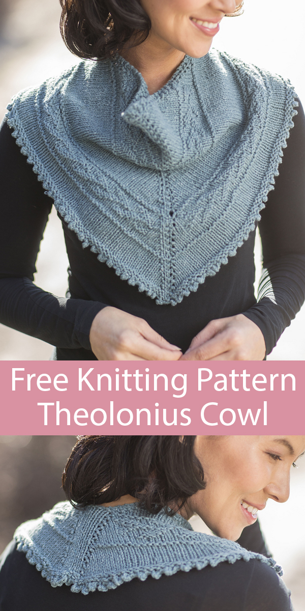 Free Knitting Pattern for Thelonius Cowl