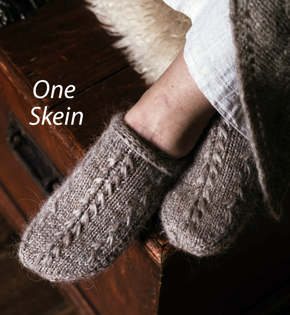 There and Back Again Slippers Knitting Pattern