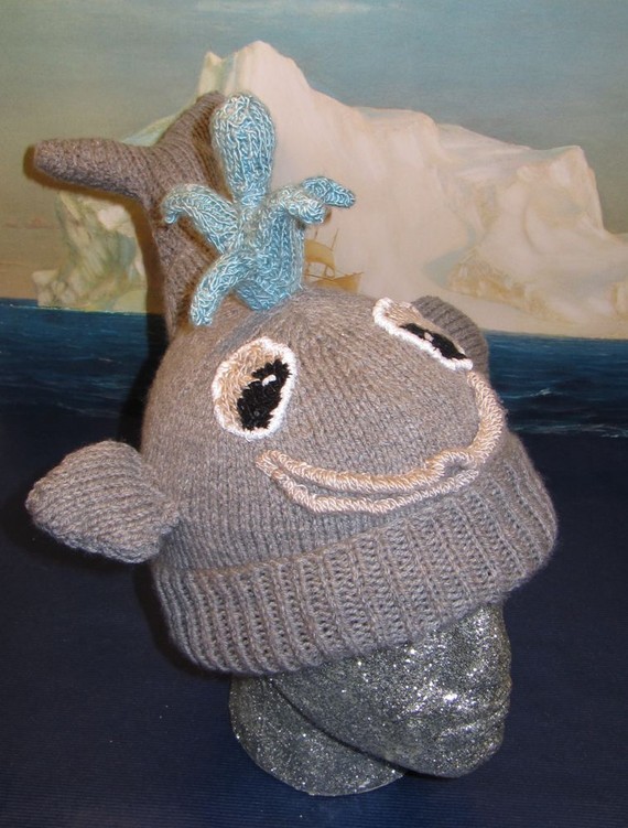 Thar She Blows Whale Hat Knitting Pattern and more fun hat knitting patterns