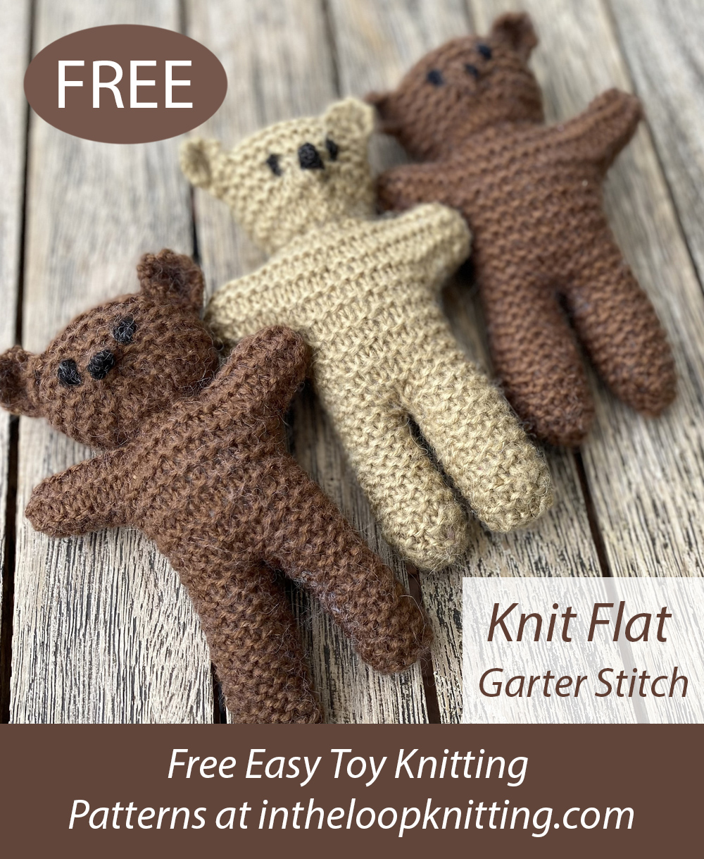 Free Easy There’s a bear Teddy Bear Knitting Pattern