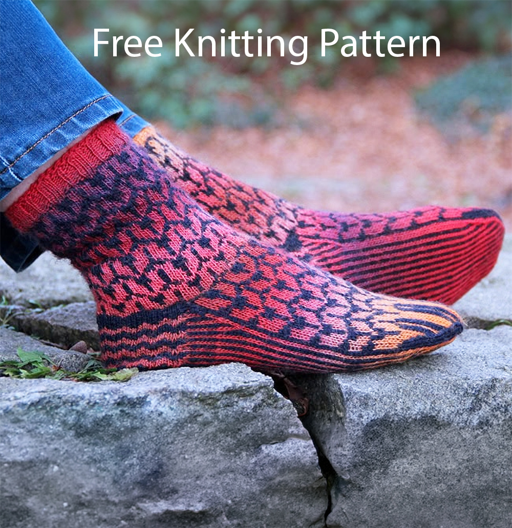 Free Knitting Pattern Think BIG Socks