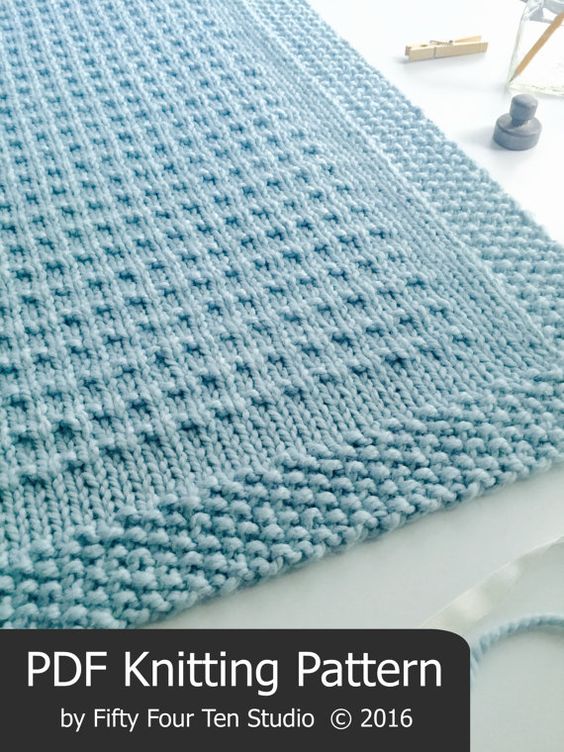 Knitting Pattern for Third Street Blanket