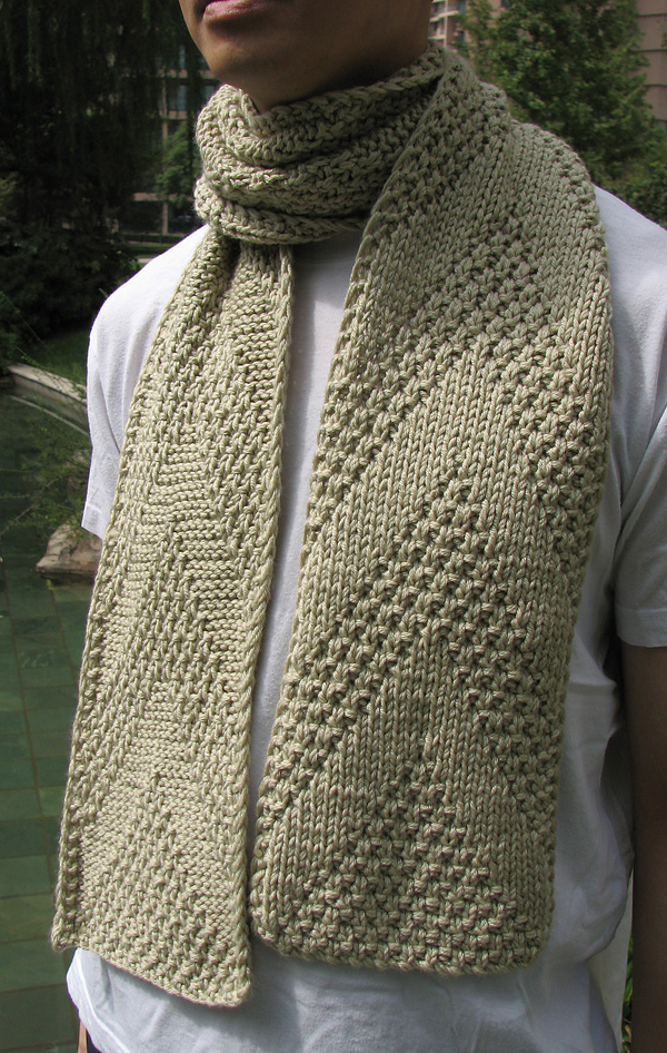 Free Scarf Knitting Pattern Reversible This Way Up Scarf