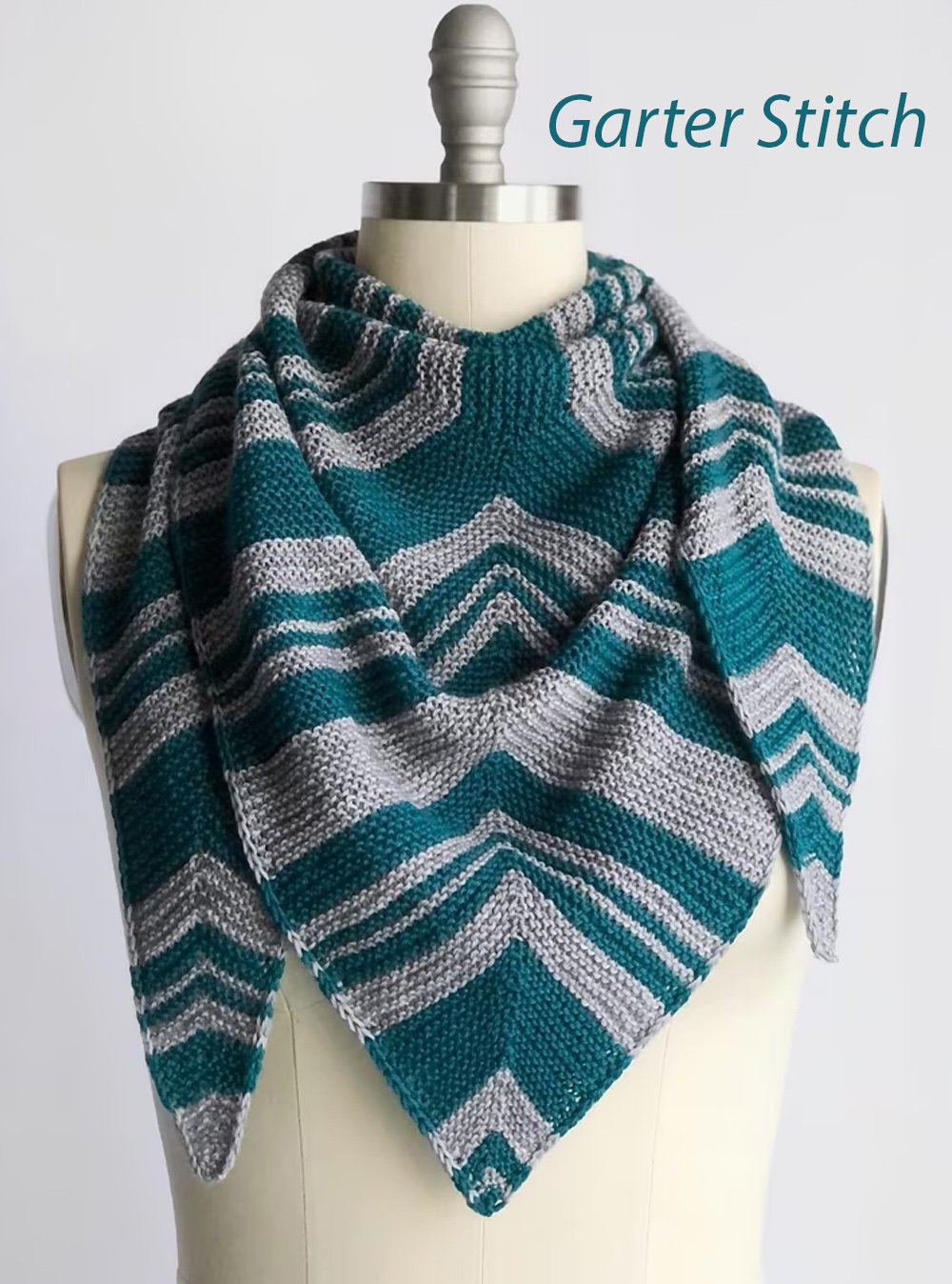 Thisaway Shawl Garter Stitch Knitting Pattern