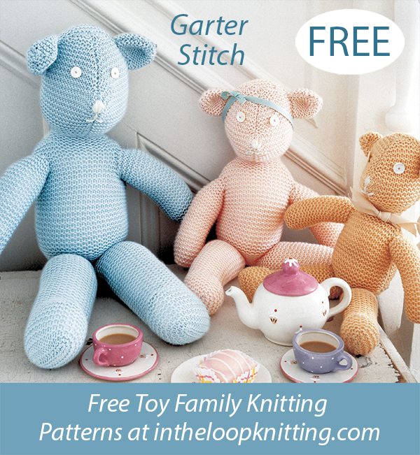 Free Three Bear Family Knitting Pattern