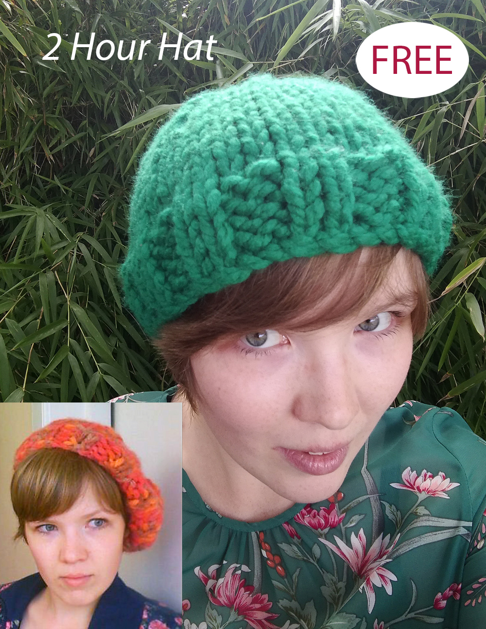 Free Three Way Chunky Hat Knitting Pattern