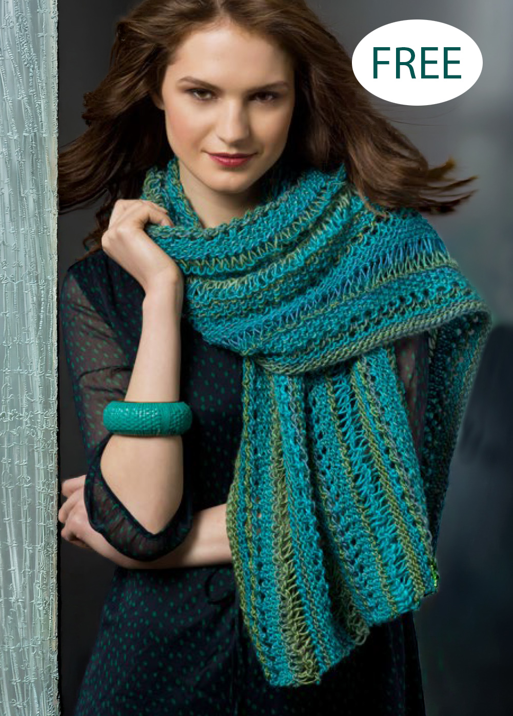 Free Tidal Wave Sampler Stole Knitting Pattern
