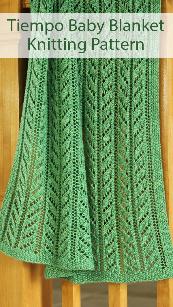 Knitting Pattern for Tiempo Baby Blanket