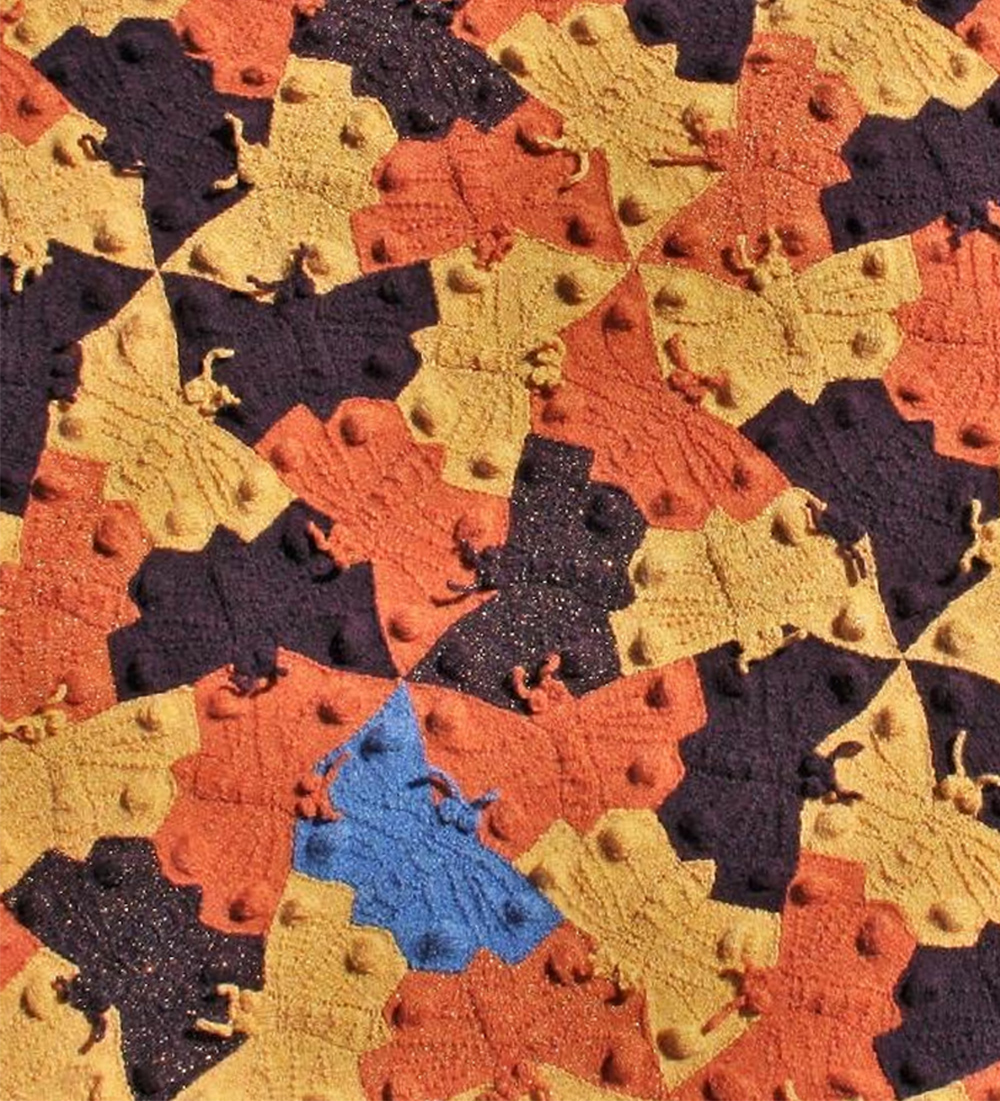 Tiling Butterfly Blanket Knitting Pattern