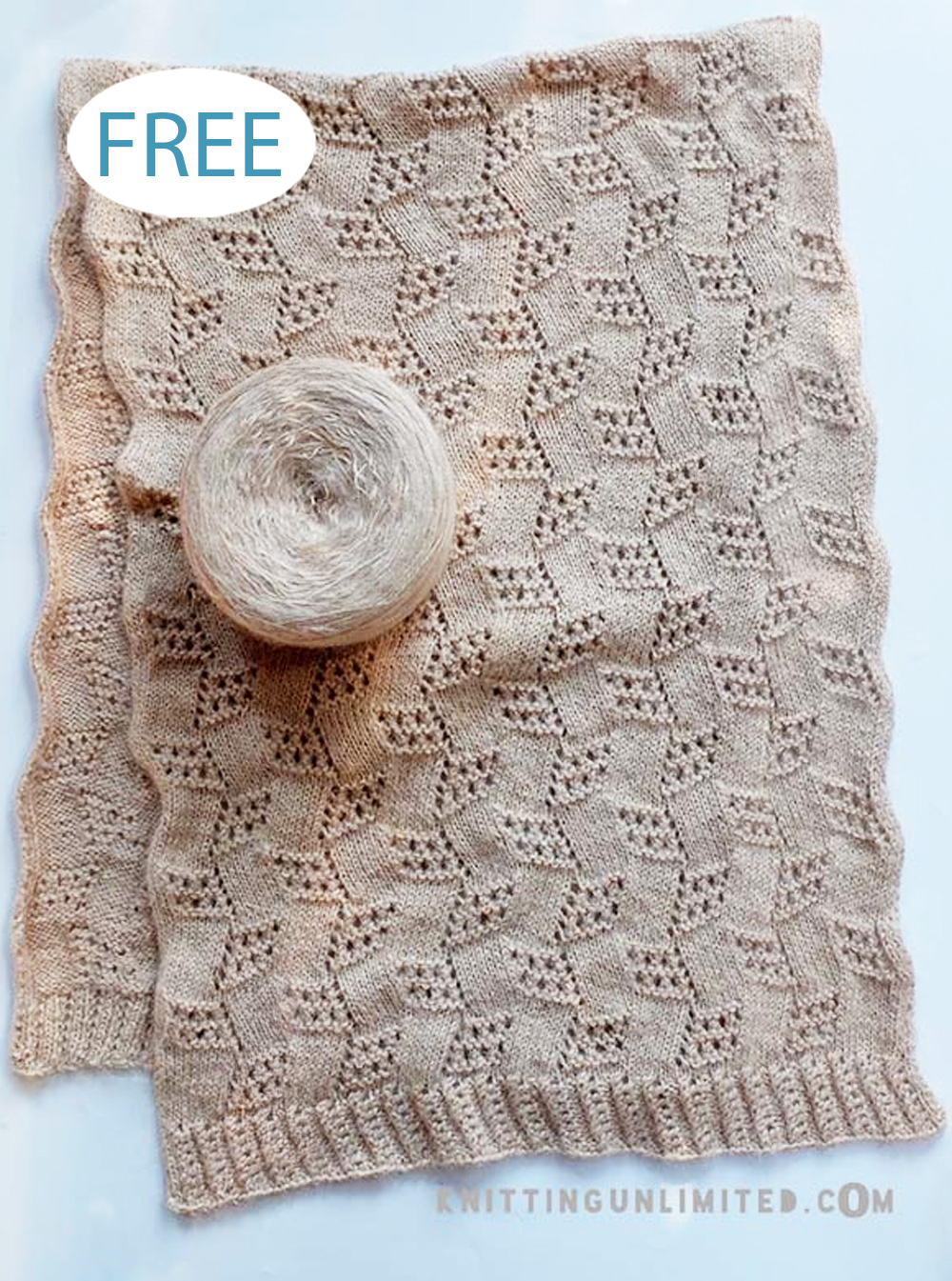 Free Tilted Block Shawl Knitting Pattern