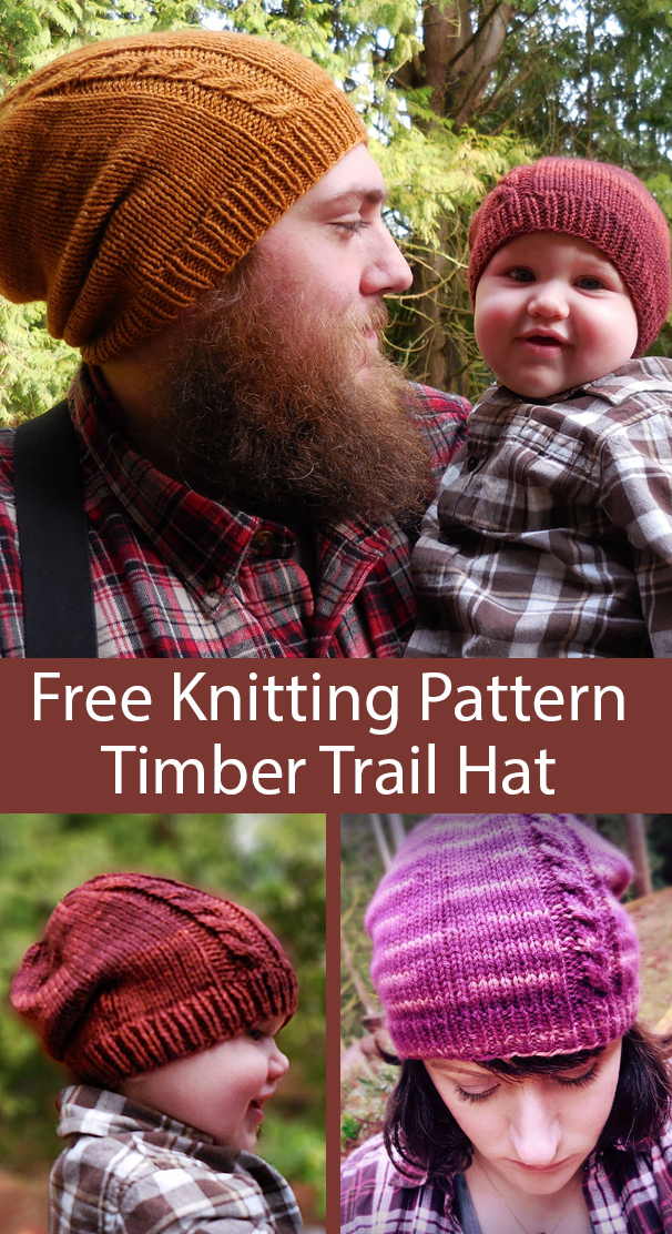 Free Knitting Pattern for Easy Timber Trail Hat